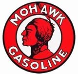 HUSKY LINERS 00016 Signpast; Reproduction Vintage Sign; Mohawk; Round; 25.5 in. Dia.;
