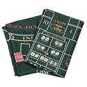 FELT Blackjack (21) and Craps (reversible) 36" x 24" with cards & dice