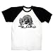Doberman on Paws Dog art T-shirt raglan short sleeve