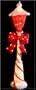 60" Icy Candy Cane Lighted Victorian Lamp Post Christmas Yard Art