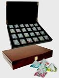 41UB5YEGNYL. SL160  Merchants Burlwood Tea Chest with Pyramid Tea Infusers, 24 Count
