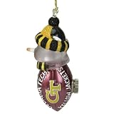 Georgia Tech Yellowjackets NCAA All-Star Light-Up Acrylic Snowman Ornament (3)