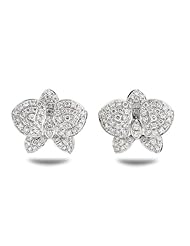 1.14 Ct. Diamond & 18k White Gold Butterfly Earrings (053212)