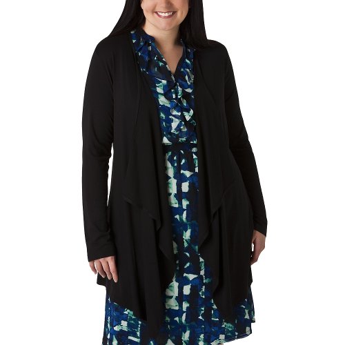 Women's Plus-Size MossimoÂ® Black Long-Sleeve Layering Knit Top 4