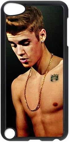Justin Bieber Custom Case for iPod Touch 5, VICustom iTouch 5 Protective Cover(Black&amp;White) - Retail Packaging