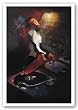 The DJ by Justin Bua 24"x35" Art Print Poster
