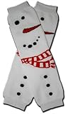 BIG JUMBO SNOWMAN - Baby Leggings/Leggies/Leg Warmers for Cloth Diapers - Little Girls & Boys & ONE SIZE by BubuBibi