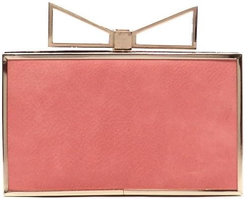 Women's Fashion Accessories Handbags Frame Bow Clutch Evening Bag Coral Orange
