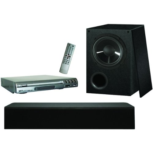 MICROACOUSTICS MA145 5.1 Surround Sound Bar Speaker System and Receiver with Tuner and DVD Player