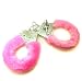 Hidden Flower Pink Furry Metal Handcuffs Bondage Cuffs
