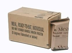MREs (Meals Ready-to-Eat) Box B, Genuine U.S. Military Surplus, Menus 13-24