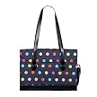 Multi Dots Laptop Bag - Black