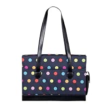 Multi Dots Laptop Bag - Black