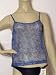 SOLAR Strand-Top blaue Blüten durchsichtig, Functional-Fashion Gr. 38 NEU