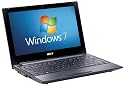 Acer Aspire One 522 10.1 inch Netbook (AMD Dual-Core Processor C-50, 1 GB RAM , 250 GB HDD, Windows 7 Starter 32-bit, up to 6 hours battery life) - Black