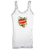 Idol - Girls Ribbed Tank, White