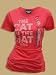 Junk Food Dr. Seuss Cat in the Hat Red Punch Juniors/Ladies T-Shirt Tee