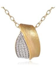 Bronze Drop Pendant Necklace, 18"