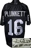 Jim Plunkett Autographed/Hand Signed Oakland Raiders Black Prostyle Jersey SBXV MVP