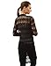 PattyBoutik Women's Open Stitch Crochet Lace Cardigan