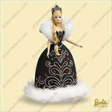 HALLMARK KEEPSAKE ORNAMENT,INSPIRED BY THE HOLIDAY BARBIE DOLL DESIGNED BY BOB MACKIE 2006