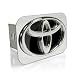 Toyota Logo Black Infill Chrome Tow Hitch Cover, Official Licensed