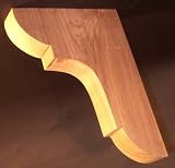 9" x 12" Walnut Bracket for Bar or Mantle [CAPITOL CITY LUMBER]