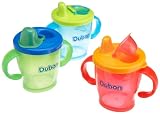 Dubon 2 Handle Spill Proof Cup with Spout Cover, Colors May Vary, 10 Ounce