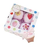 The Baby Bunch Cupcakes Box of Four - Pink and White, 0-6 Months