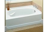 Sterling 71111122-96 Ensemble AFD Bath Tub Only w/Above Floor Drain Right Hand 60 x 42 w/18-1/4 H