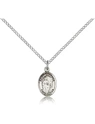 Sterling Silver St. Susanna Pendant - 18" Chain
