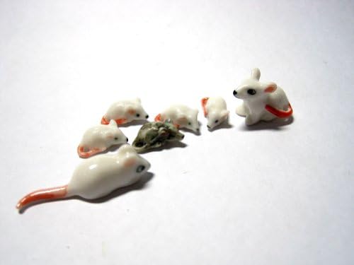 1 : 12 Dollhouse Miniature Realistic Handmade Sculpt Artist Barbie Blythe Toy Family Mouses By Grandroomchic