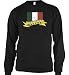 Ireland Flag and Banner Tattoo Style Design Mens Thermal Shirt, Irish National Pride Mens Long Sleeve Thermal Shirt