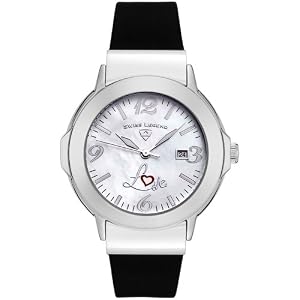 41UBWUQBbTL. SL500 AA300  Swiss Legend Womens Love Connection Collection Black Rubber Watch #20031L 02