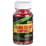 Splatmatic Flying Colors 400ct Airsoft Paintballs - 6mm - Red