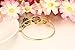 Vnox Stainless Steel Turquoise Hamsa Hand Charm Bangle Bracelet,Gold