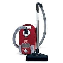 Miele : S4210 Antares Canister Vacuum Cleaner - Mango Red