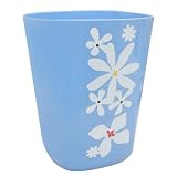 Allure Home Creations Bloomers Resin with Decal Wastebasket