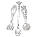 Reed & Barton Silver Safari 3-Piece Baby Flatware Set