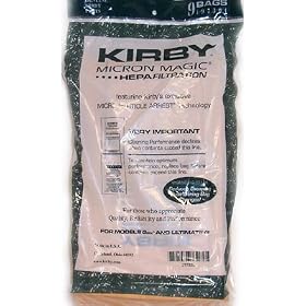 Kirby HEPA Bags (9 Pack)Ult G, Diamond, Sentria and G4-G6 by Kirby