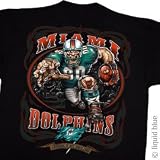 Miami Dolphins Running Back Adult Football 2-Sided T-Shirt