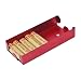 MMF Industries Rolled Coin Aluminum Tray with Denomination and Quantity Etched on Side, Red (211010107)