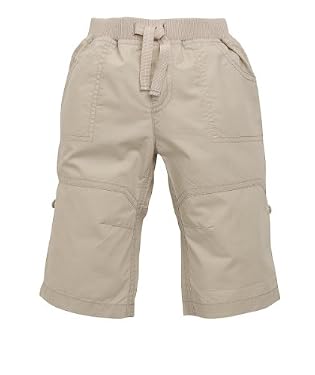 Stone Roll Up Crunchy Cotton Trousers