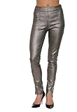 French Connection Women's Metallic High Waist Skinny Pant Size 0 8