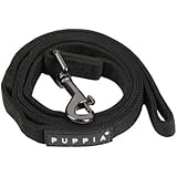 Authentic Puppia Two Tone Lead, Black, Large