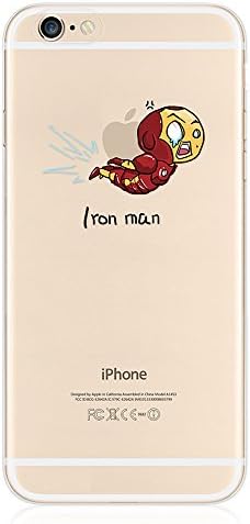 Iphone 6s Case,senior Slim and Flexible Soft Silicone Lovely Protective Sleeve Iphone6 (2014) / 6s (2015) (ironman)