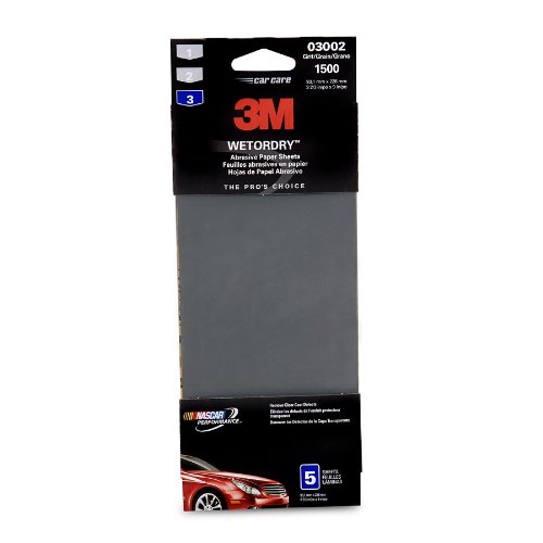 3M 03002 Imperial Wetordry 3-2/3 x 9 1500 Grit Automotive