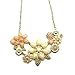 HuntGold Women Lady Elegant Bauhinia Flower Acrylic Diamond Pendant Chain