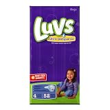 41UBjVaCMuL. SL160  Luvs Ultra Leakguards Diapers, Size 4, 52 Count (Pack of 2)