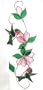 Stained Glass Hummingbird Scroll
